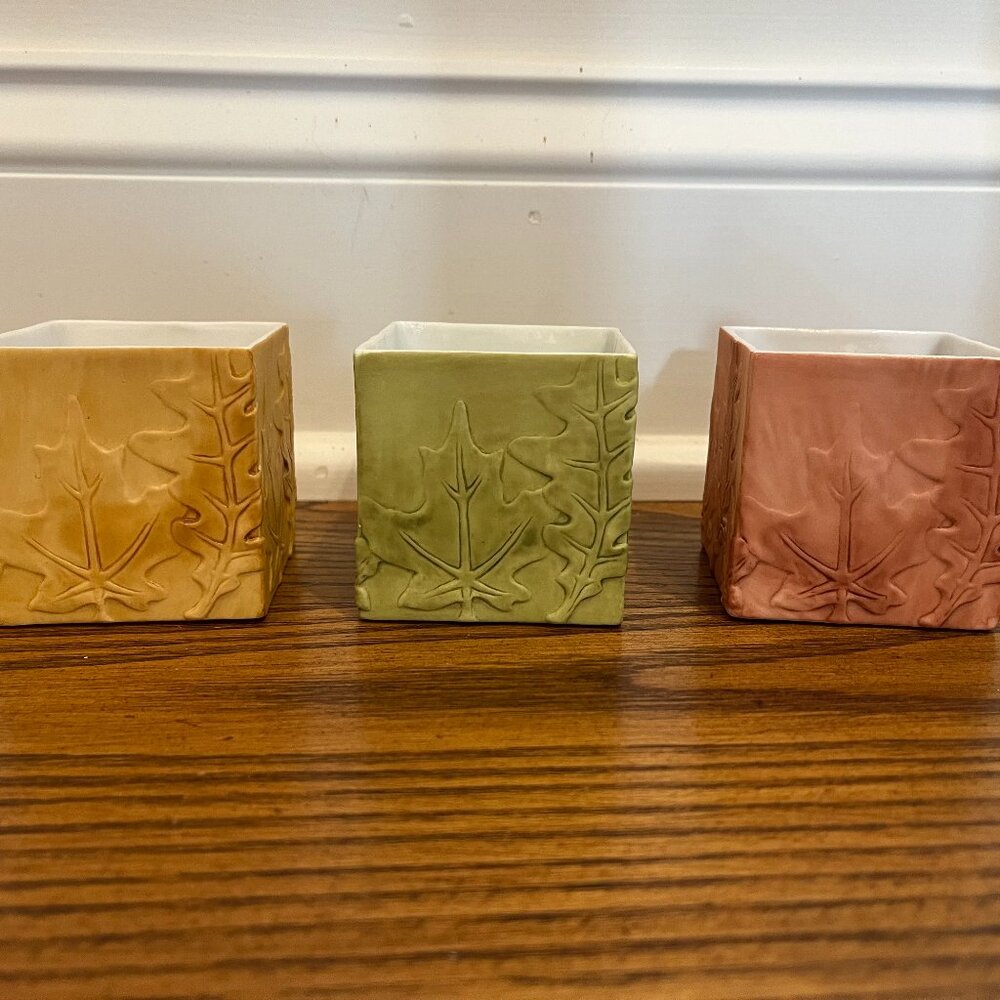 PartyLite Falling Leaves Tealight Trio